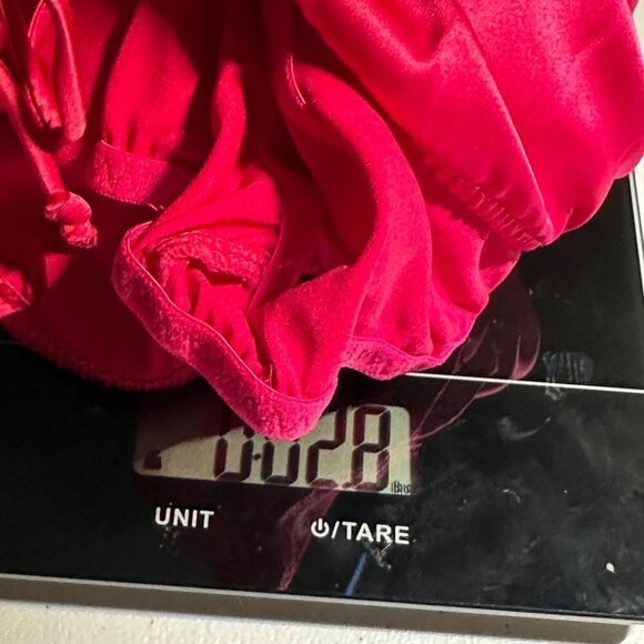 Skims Woven Shine Tie Front Teddy Size 2X Raspberry AP-ONE-1448 - Picture 8 of 9